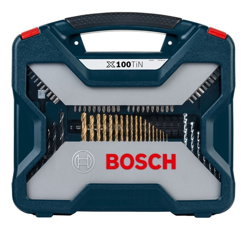 Imagem 2 de 4 de Jogo Acessórios Brocas X-line 100 Peças Bosch