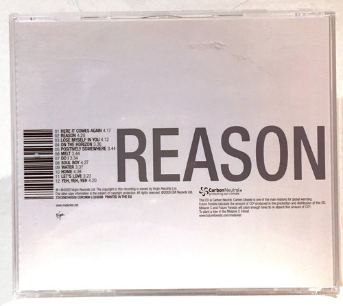 Melanie C Ex Spice Girl Reason Cd Mel C
