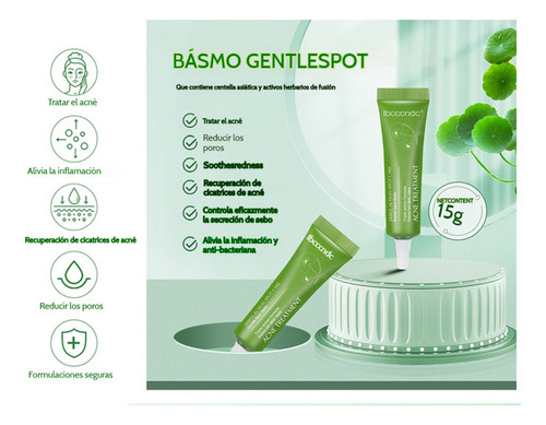 Crema For Eliminar El Acné Centella Asiática Acne Treatment