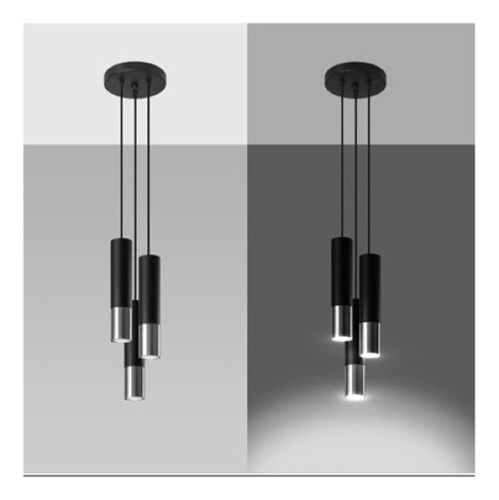 Colgante elegante, moderno y delgado, tubular triple P/3 dicroicas, 110 V/220 V