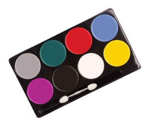 Kit Pinta Caritas Maquillaje Halloween Fiestas 8 Colores