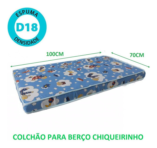 Colchão Baby Para Chiquerinho Berço 70x100 Ortobom - D18