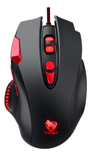 Mouse Gamer T-wolf G550 Black Negro