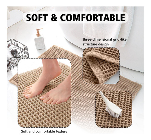 Alfombra De Baño De Gofres Ep Jeans, Esteras De Baño No De X