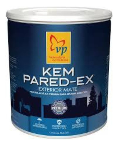 Pintura Gris Concreto Exterior Paila 4 Gal Kem Paredex Vp