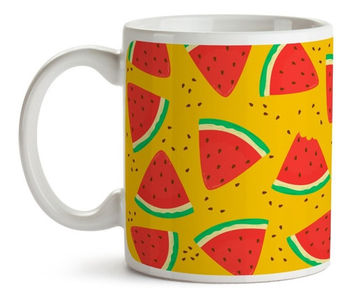 Caneca Xícara Frutalis Estampa Frutas Melancia Melancias