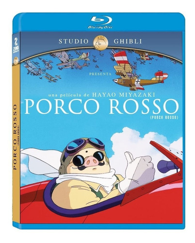 Porco Rosso Blu Ray Ghibli Película Nuevo