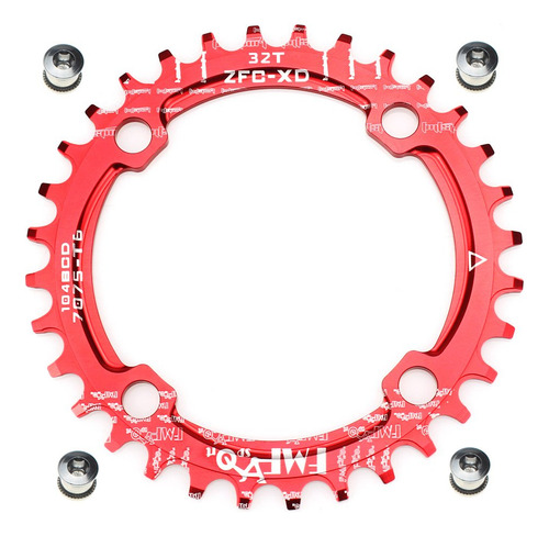 Fomtor 32t Plato 104 Bcd Estrecho Ancho Con 4 Pernos 9 10 11