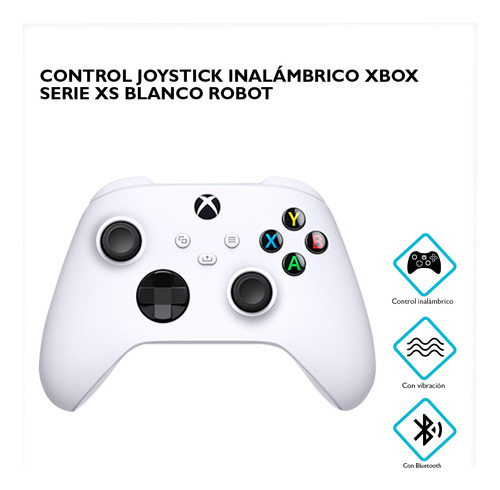 Control Joystick Inalámbrico Xbox Series Xs Blanco Robot 