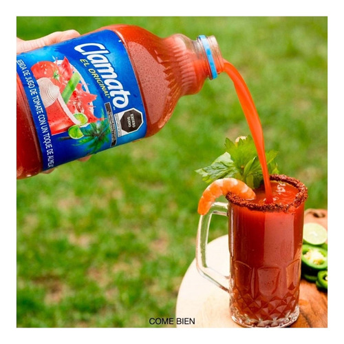 Bebida De Jugo De Tomate Clamato Party Pack 2 Pzas