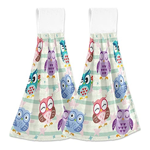 Kocoart Funny Owls - Toallas De Cocina De Primavera Para Ho.