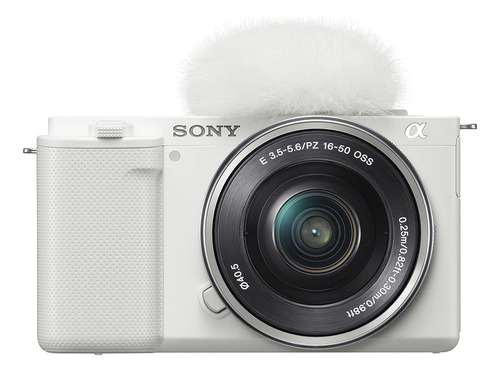  Sony Alpha Kit ZV-E10 + lente 16-50mm f/3.5-5.6 OSS ILCZVE10L mirrorless cor  branco