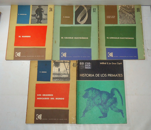 Lote De 5 Libros Coleccion Cuadernos De Eudeba