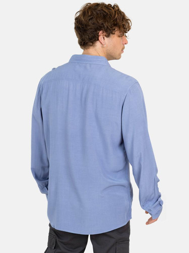 Camisa Ml Sunset Shore Azul Hombre Maui And Sons