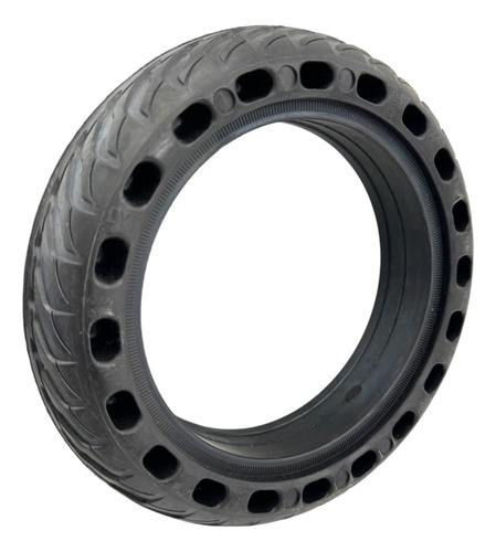 Cubierta Maciza Para Monopatin Electrico Solida 8.5x2 Negro