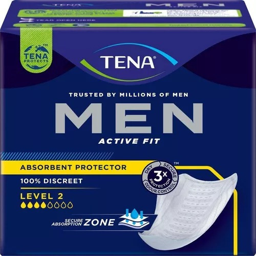 Absorvente P/ Incontinência Urinária Tena Men Level2 10 Un