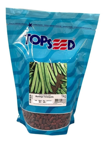 Sementes De Feijão Vagem Manteiga Teresópolis 1kg Topseed 