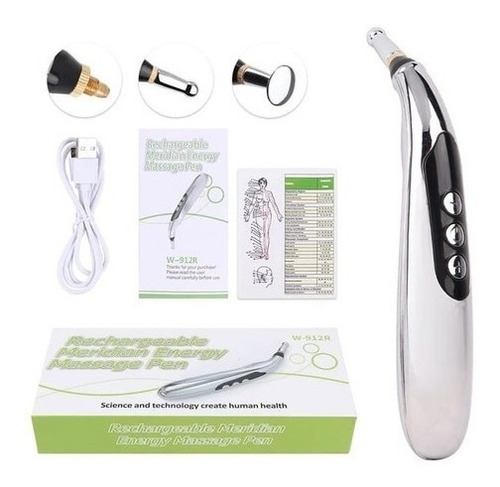 Imagen 5 de 9 de Lapiz Masajeador Acupuntura Portatil Electronico Terapia