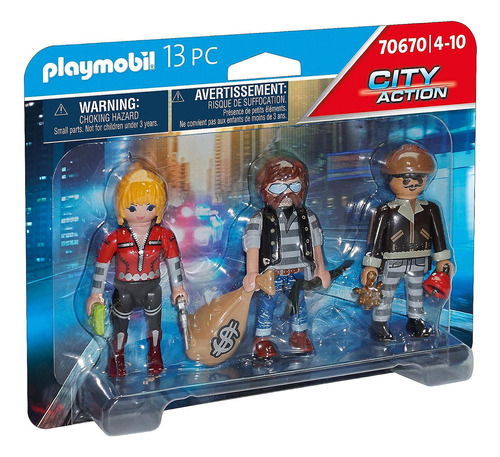 Playmobil 70670 Set Figuras Ladrones X3 + Accesorios El Rey