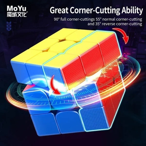 Imagen 8 de 10 de Cubo De Rubik 3x3 Magnético Moyu Super Rs3m Ball Core Maglev