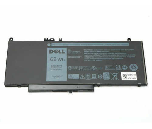 6mt4t 7v69y R0tmp Txf9m Batería Dell 7.6v 4cell 8000mah 62wh