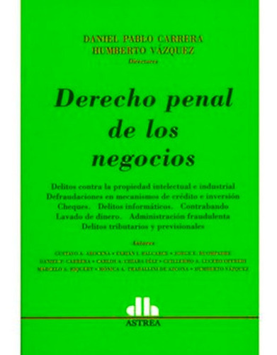 Derecho Penal De Los Negocios Carrera