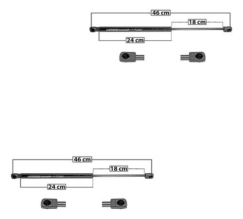 (2) Amortiguadores De Cofre Dodge Ram 2500 09/18 Spart