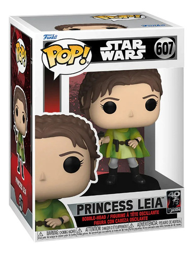 Figura De Accion Princess Leia 607 Star Wars Funko Pop 