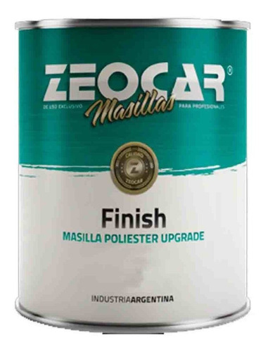 Masilla Plastica Finish 4 Kg Zeocar Con Endurecedor - Rex