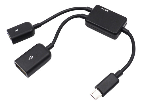 Tgd Adaptador Concentrador 2 1 Micro Usb Otg Cable Hub Para