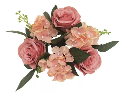 Arreglo Floral Centro De Mesa Flores Artificiales Decoracion