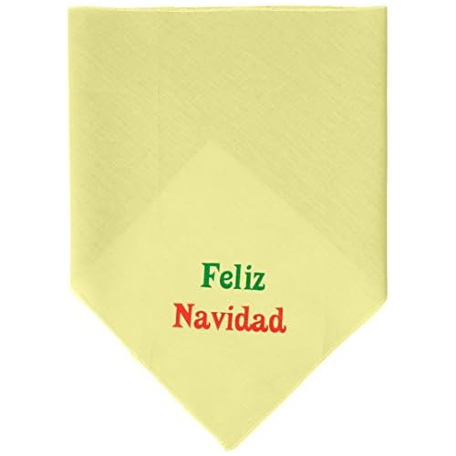 Bandana Estampado De Feliz Navidad Mascotas, Grande, Am...