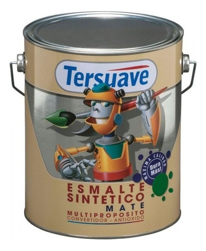 Esmalte Multipropósito Negro Mate Tersuave 4 L Ambito