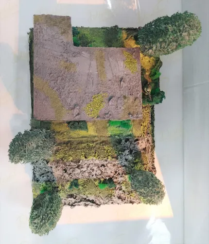 Diorama Bunker Alemán Más Cañon Pak 40 - Escala 1/72 (Usado)