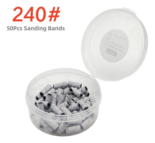 5 X 50 Piezas Mini Bandas De Lijado De Uñas Para Taladros