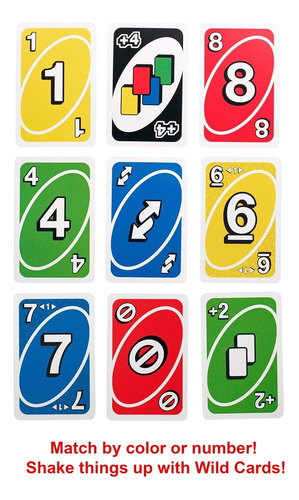 Mattel Games Uno Showdown Juego De Cartas Sobrealimentadas P