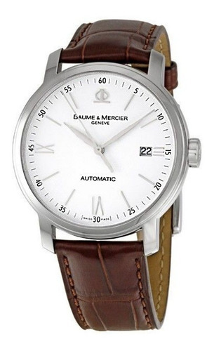 Reloj Baume & Mercier Classima 08686 Caballero Color de la correa Marrón oscuro Color del fondo Blanco