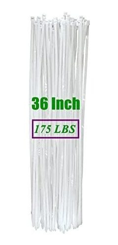 Tensile 175 Lbs Heavy Duty 36 Pulgadas Blanco Cable Ties 30 