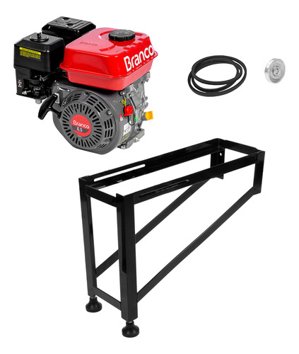 Motor Combustão Para Picadeira Base Correia Polia 7hp Bm2