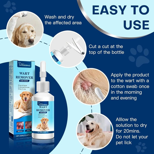 Eliminador De Marcas De Piel Para Perros 20 Ml
