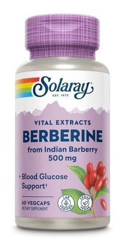 Berberine 500 Mg 60 Veg Capsulas De Solaray