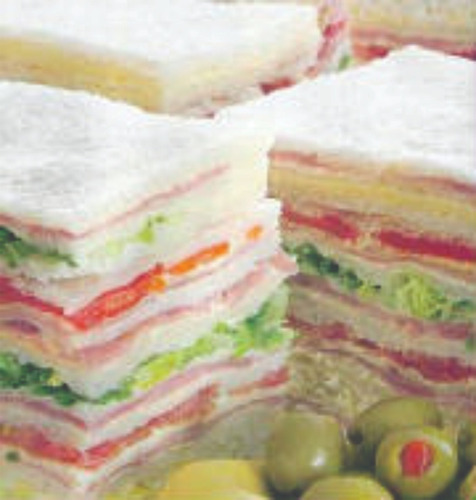 Imagen 1 de 1 de Sandwich De Miga Triples X48 Eventos 6x9cm Alodewilly Matade