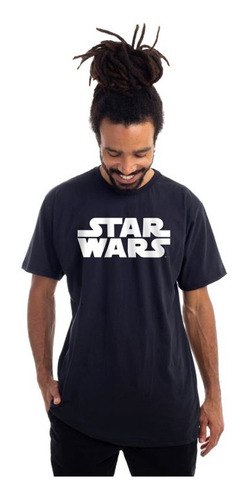 Camiseta Star Wars Logo P/m/g/gg Clube Comix 11678