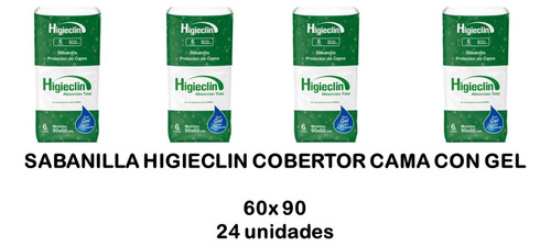 Sabanilla Para Adulto Higieclin 90x60 (24 Unidades)