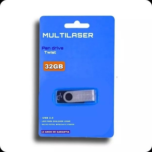 Kit Pendrive 32g Multilazer  + Fone De Ouvido | P2