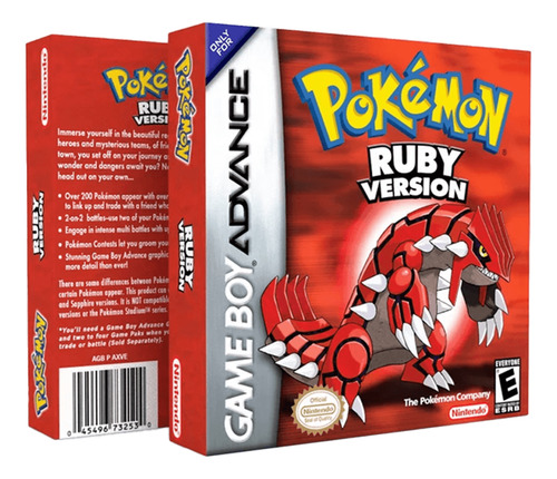 Pokémon Ruby Gba Juego Físico En Caja Con Protección