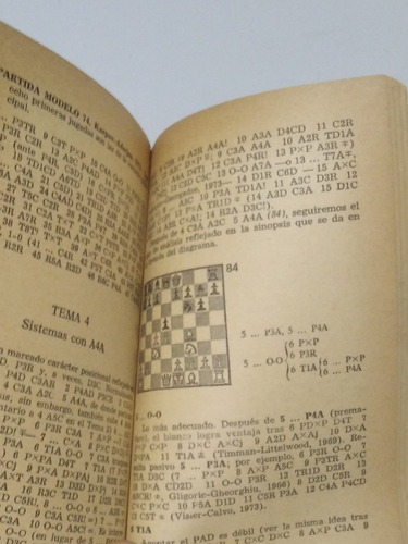 Libro Físico De Ajedrez, Aperturas Semicerradas, Maximo Borr (Usado)
