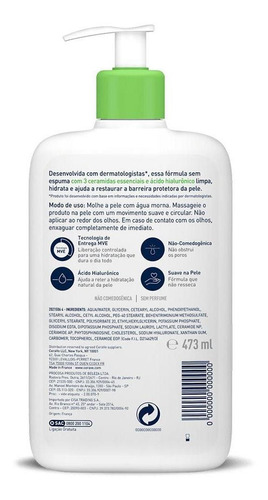 Loção De Limpeza Hidratante Cerave 473ml