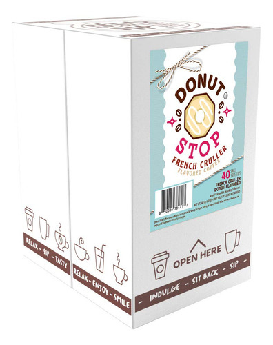 Cápsulas De Café Sabor Dona Cruller 40 Unidades Compatibles