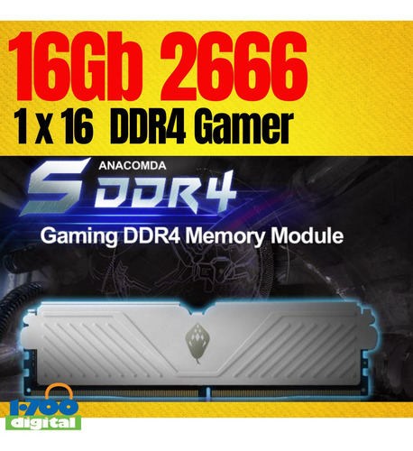 Imagen 1 de 2 de Memoria Gamer 16gb Ddr4 2666 Pc Dimm Y Rgb 3200 3600 8 32